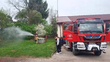 Spotkanie ze strażakami OSP w Grabowcu